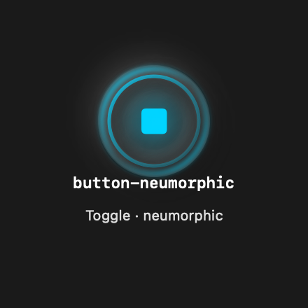 Button Neumorphic rendered Tandem component