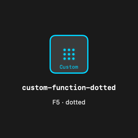 Custom Function Dotted rendered Tandem component