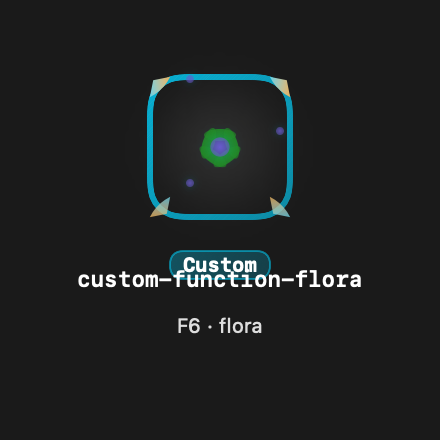 Custom Function Flora rendered Tandem component