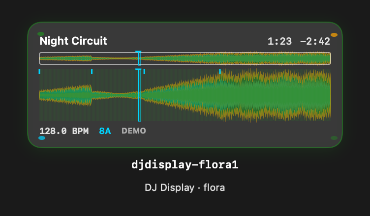 Djdisplay Flora1 rendered Tandem component
