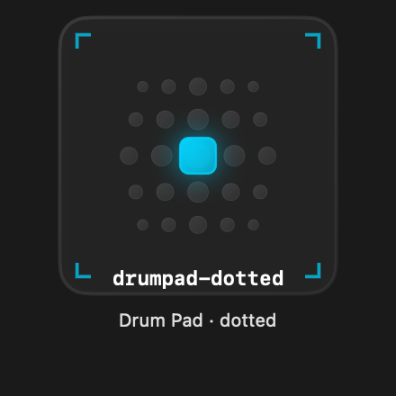 Drumpad Dotted rendered Tandem component