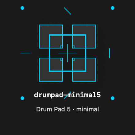 Drumpad Minimal5 rendered Tandem component