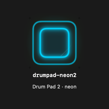Drumpad Neon2 rendered Tandem component