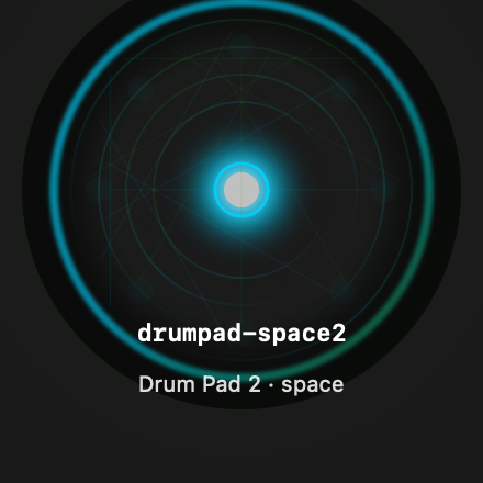 Drumpad Space2 rendered Tandem component