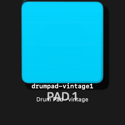 Drumpad Vintage1 rendered Tandem component