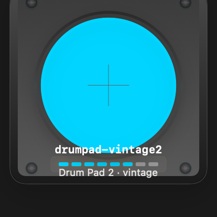 Drumpad Vintage2 rendered Tandem component