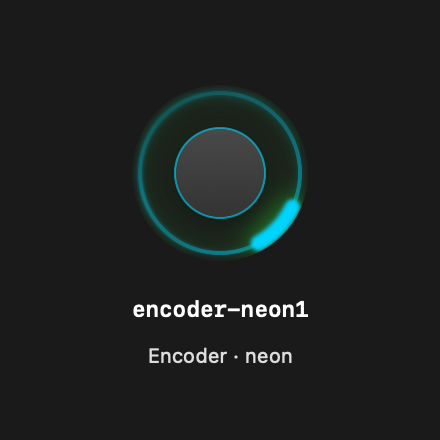 Encoder Neon1 rendered Tandem component