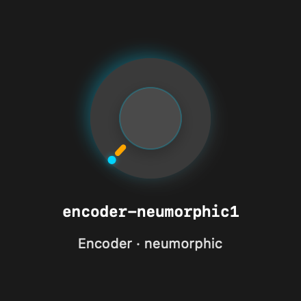 Encoder Neumorphic1 rendered Tandem component