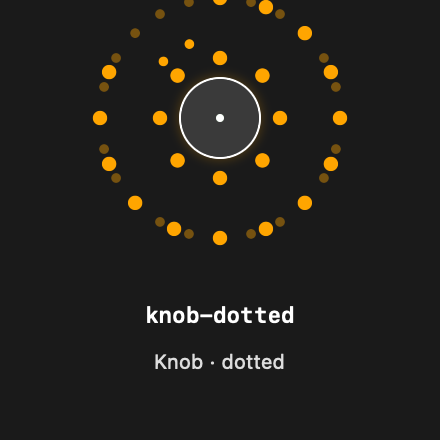 Knob Dotted rendered Tandem component