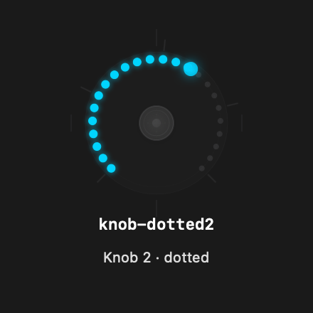 Knob Dotted2 rendered Tandem component