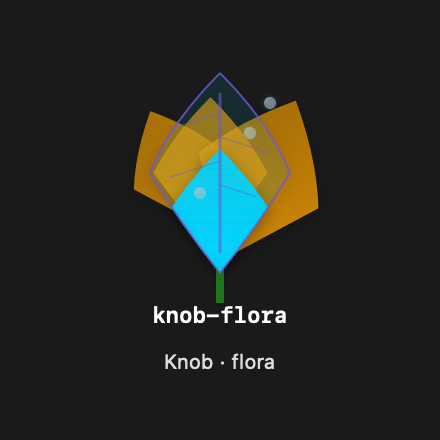 Knob Flora rendered Tandem component