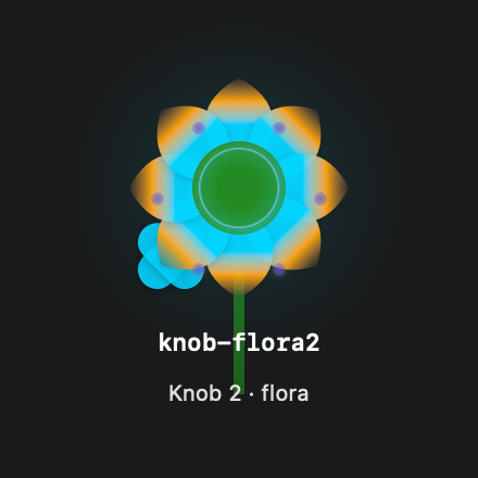 Knob Flora2 rendered Tandem component