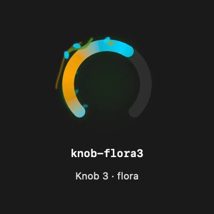 Knob Flora3 rendered Tandem component
