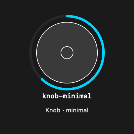 Knob Minimal rendered Tandem component