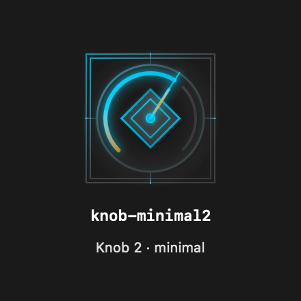 Knob Minimal2 rendered Tandem component