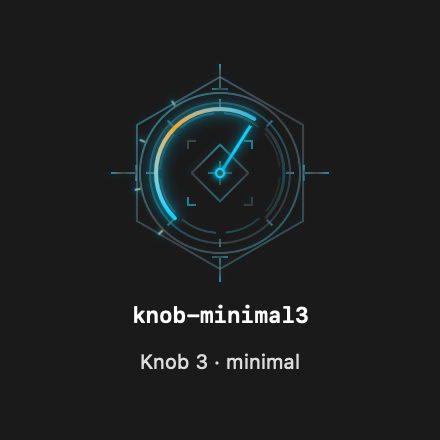 Knob Minimal3 rendered Tandem component