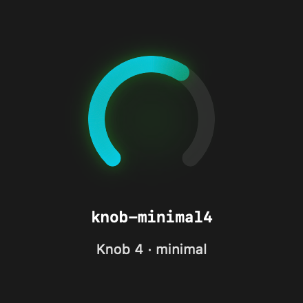 Knob Minimal4 rendered Tandem component