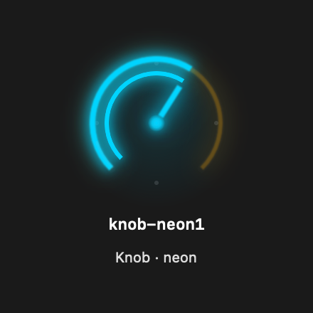 Knob Neon1 rendered Tandem component