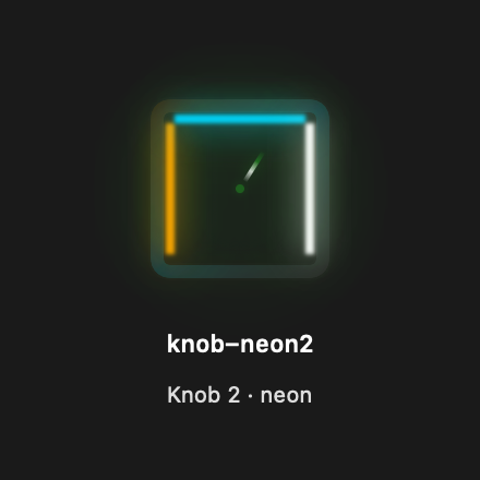 Knob Neon2 rendered Tandem component