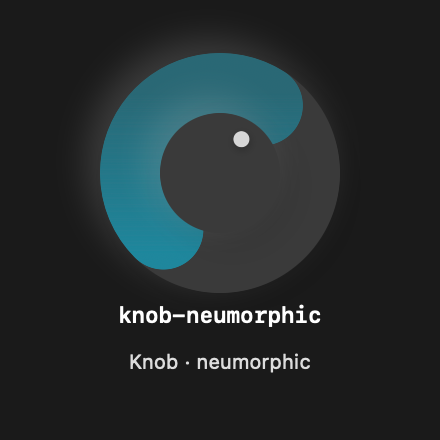 Knob Neumorphic rendered Tandem component