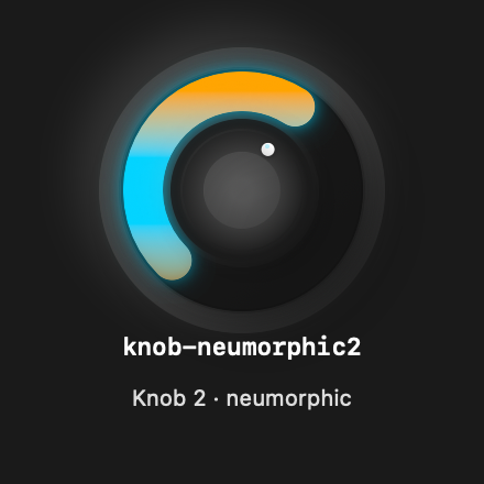 Knob Neumorphic2 rendered Tandem component