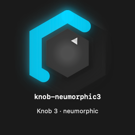 Knob Neumorphic3 rendered Tandem component
