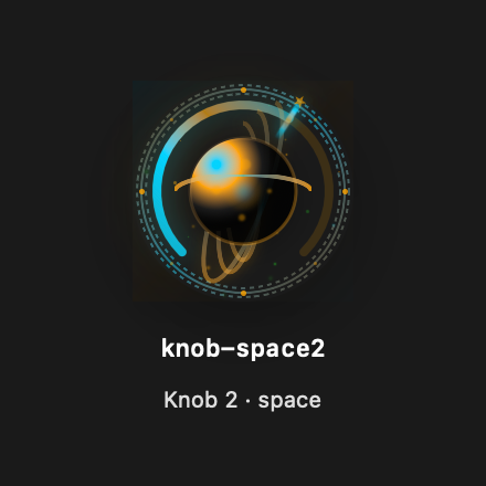 Knob Space2 rendered Tandem component