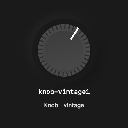 Knob Vintage1 rendered Tandem component