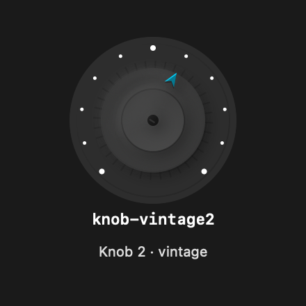 Knob Vintage2 rendered Tandem component