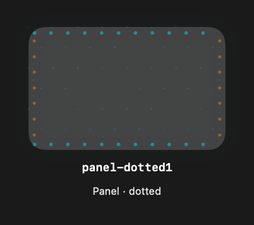 Panel Dotted1 rendered Tandem component