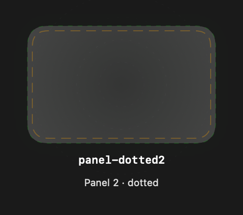 Panel Dotted2 rendered Tandem component