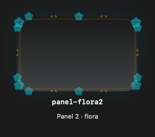 Panel Flora2 rendered Tandem component