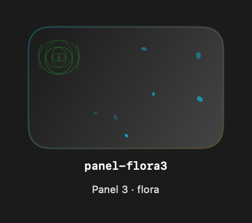 Panel Flora3 rendered Tandem component