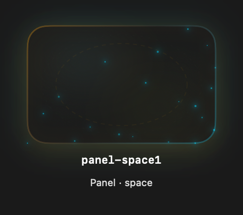 Panel Space1 rendered Tandem component