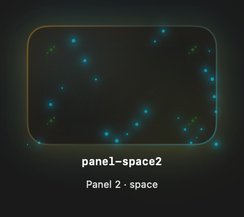 Panel Space2 rendered Tandem component