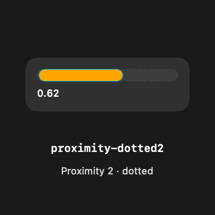 Proximity Dotted2 rendered Tandem component
