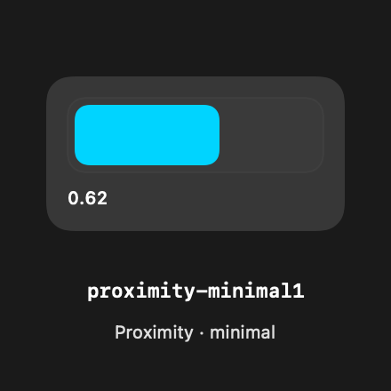 Proximity Minimal1 rendered Tandem component
