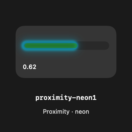 Proximity Neon1 rendered Tandem component