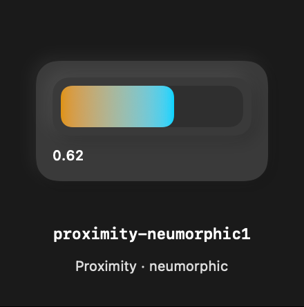 Proximity Neumorphic1 rendered Tandem component