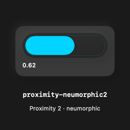 Proximity Neumorphic2 rendered Tandem component