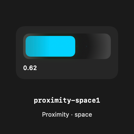 Proximity Space1 rendered Tandem component