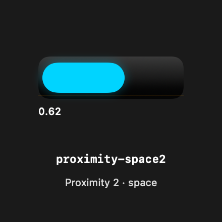 Proximity Space2 rendered Tandem component