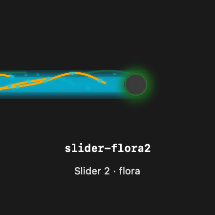 Slider Flora2 rendered Tandem component
