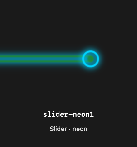 Slider Neon1 rendered Tandem component