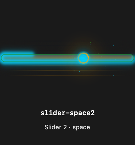 Slider Space2 rendered Tandem component