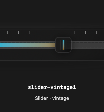 Slider Vintage1 rendered Tandem component