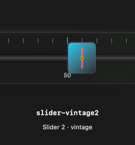 Slider Vintage2 rendered Tandem component