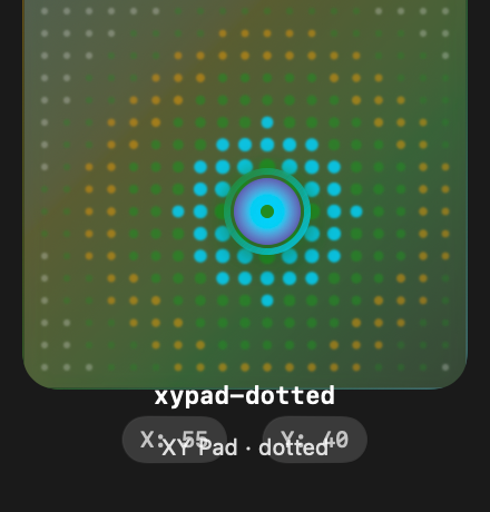 Xypad Dotted rendered Tandem component