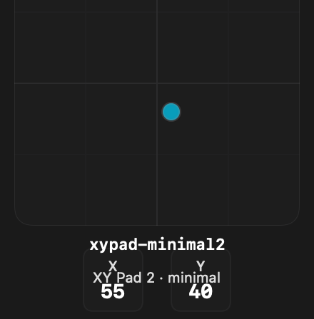 Xypad Minimal2 rendered Tandem component