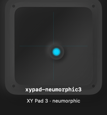 Xypad Neumorphic3 rendered Tandem component